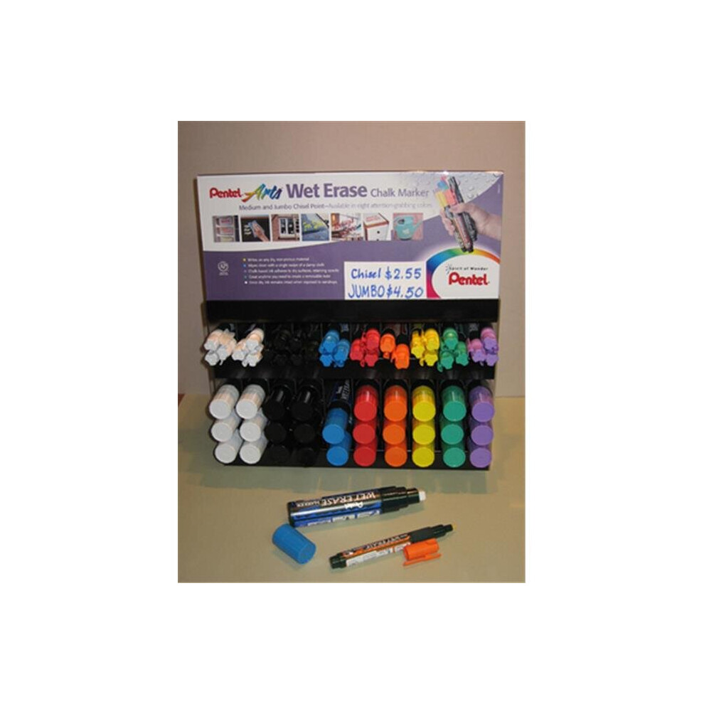 Pentel W56-G Wet Erase Jumbo Jumbo Chalk Markers Yellow