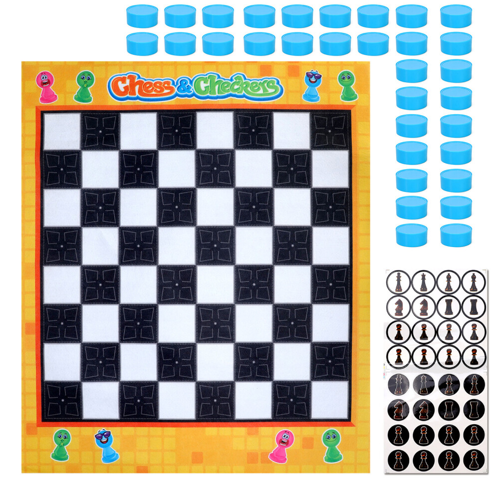 Soka (Chess And Checkers) Chess Giant Board Game Set Travel Board Games