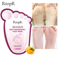 RtopR Peeling Foot Mask Exfoliating Dead Skin Improve Dry Cracked Foot Skin Repair Whitening Pedicure