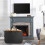 (Black) Vinsani 2 Pack Felt Multifunctional Storage Basket 7