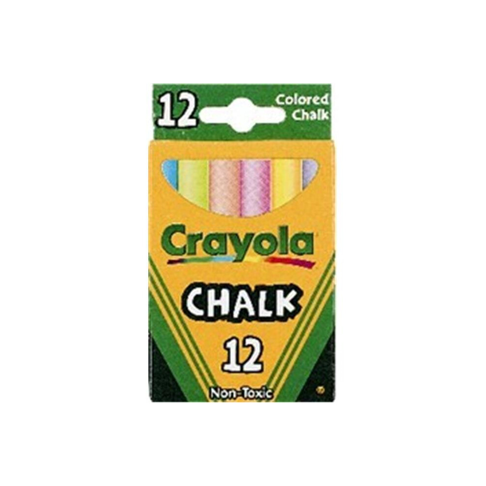 Crayola 816 Kids Coloured Chalk- 12 Count