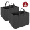 (Black) Vinsani 2 Pack Felt Multifunctional Storage Basket 3