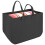 (Black) Vinsani 2 Pack Felt Multifunctional Storage Basket 6