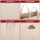 (Beige) Vinsani 2 Pack Felt Multifunctional Storage Basket 4