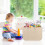 (Beige) Vinsani 2 Pack Felt Multifunctional Storage Basket 8