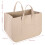 (Beige) Vinsani 2 Pack Felt Multifunctional Storage Basket 9