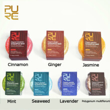 ( Seaweed) 7 Style Pure Hair Shampoo Bar Cleaning Anti Dandruff Loss Hair Growth Soap Bar Gentle