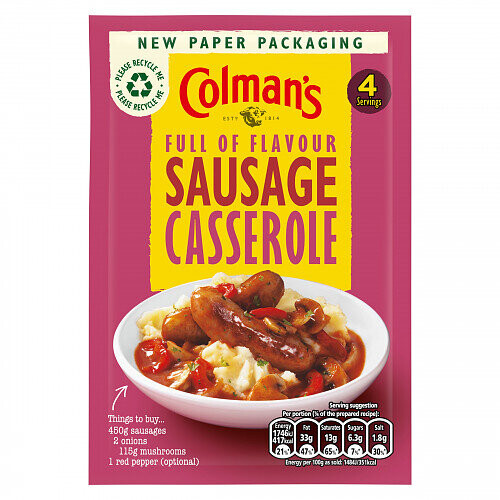 Colman's Sausage Casserole Recipe Mix 39g 1