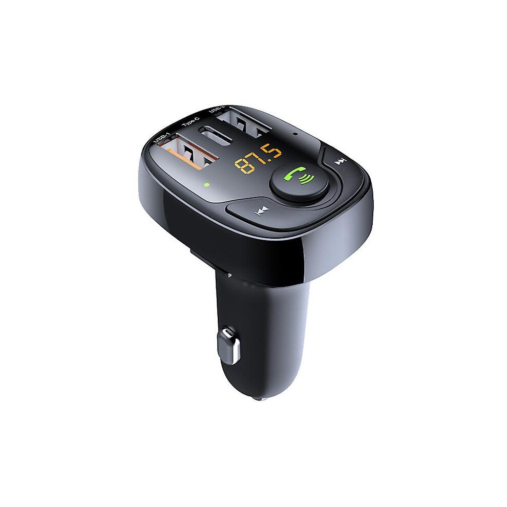 Car Fm Transmitter Bluetooth Car Radio Adapter Car Fast Charger With 3 Usb Ports 768582208954