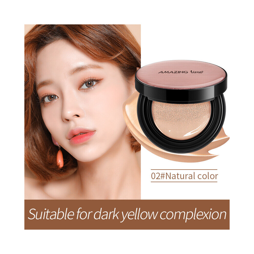 Yetp Star ( Natural Color) Mineral Face Pressed Powder Oil Control Natural Liquid Foundation Powder