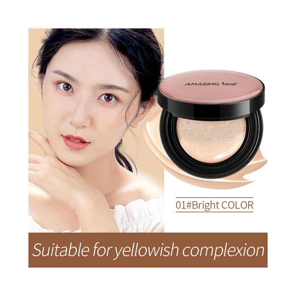 Yetp Star ( Bright Color) Mineral Face Pressed Powder Oil Control Natural Liquid Foundation Powder