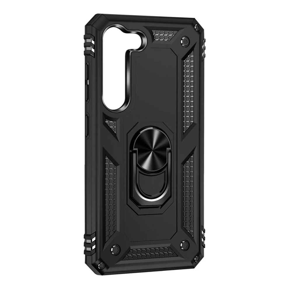 Samsung Galaxy S23 Case Ultra-Rigid Ring Support Black 3662427730679