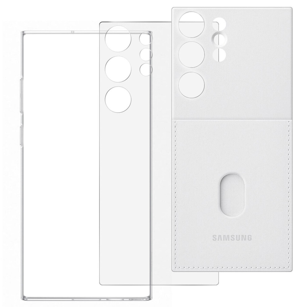 Samsung Rear Case For Galaxy S23 Ultra Changeable Card-Holder Original White