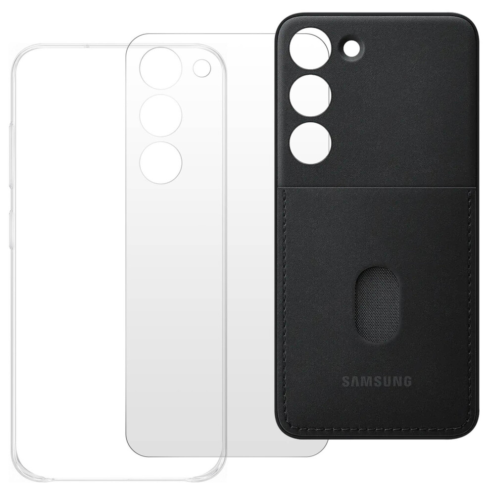 Rear Case for Samsung Galaxy S23 Changeable Card-holder Original Samsung Black