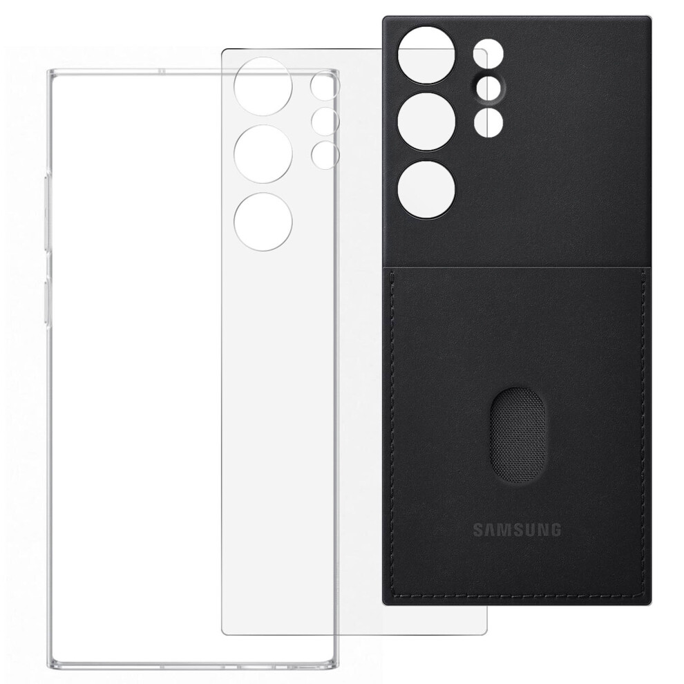 Rear Case for Galaxy S23 Ultra Changeable Card-holder Original Black