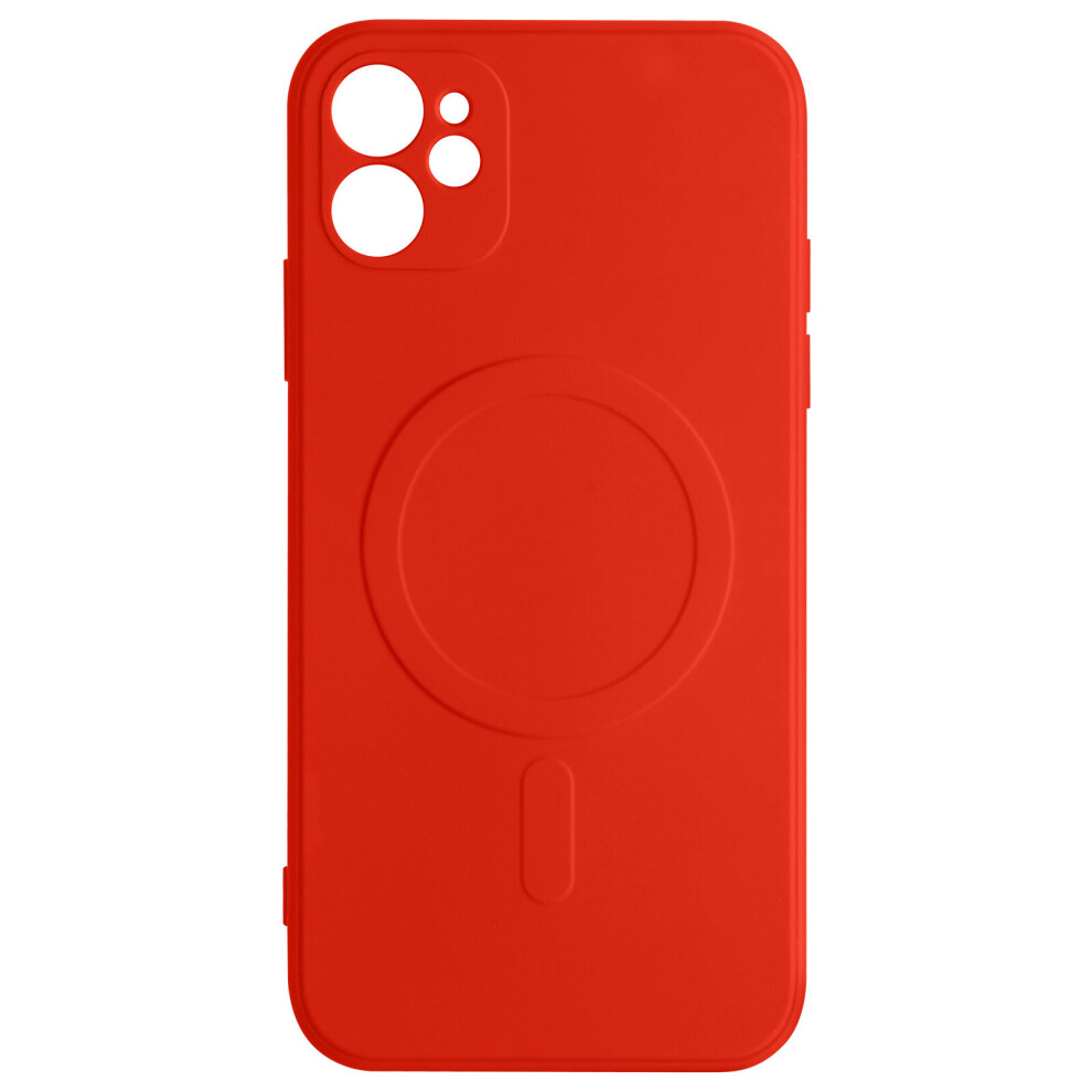 Magsafe Iphone 11 Case Silicone Soft-Touch Interior Mag Cover Case Red 3662427695589