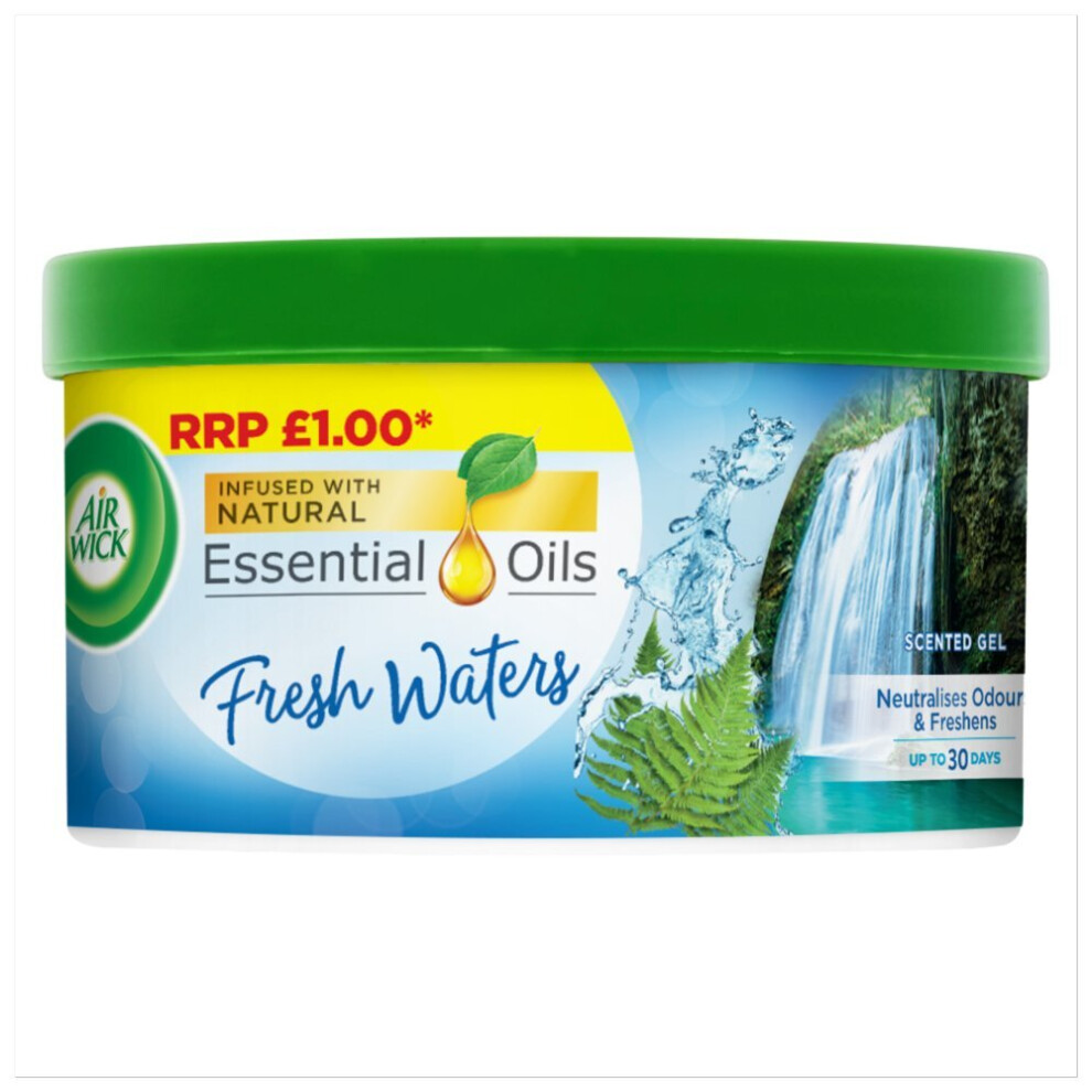 Air Wick Fresh Waters Scented Gel 70g (Packl of 12)