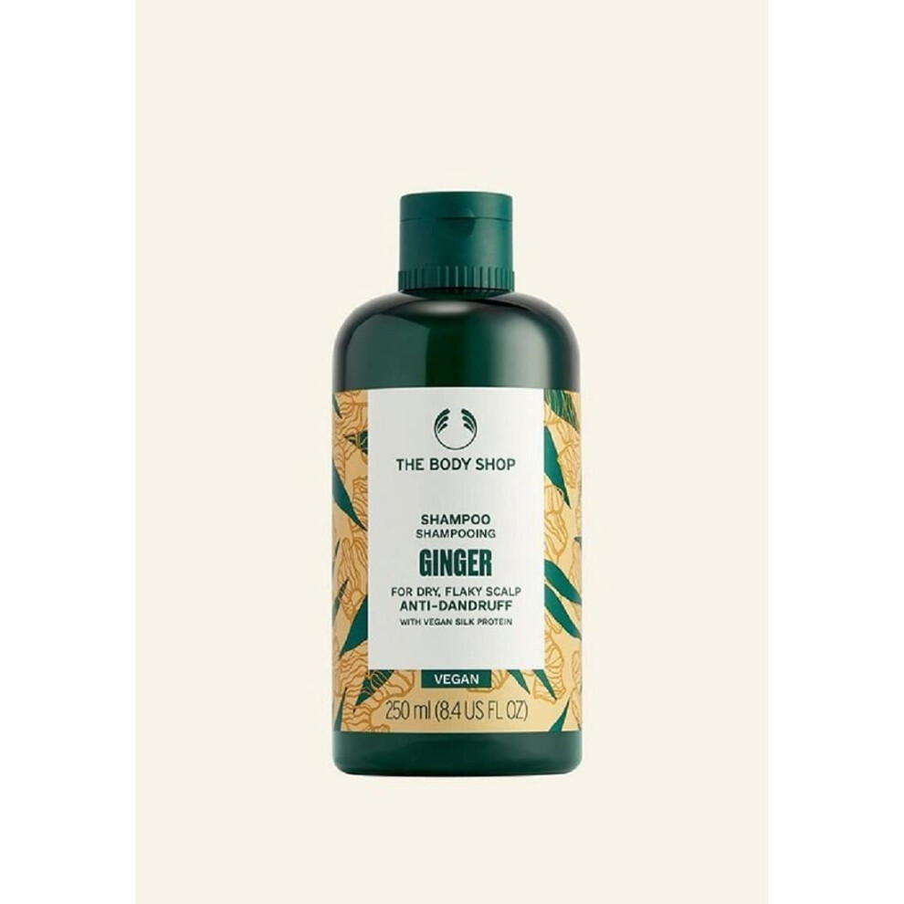 The Body Shop Ginger Anti Dandruff Shampoo for Dandruff Itchy Flaky or Dry Scalp 250ml