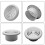 100mm 4" Air Vent Grille Ventilation Ceiling Wall Mount Air Vent ABS Round 8