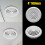 100mm 4" Air Vent Grille Ventilation Ceiling Wall Mount Air Vent ABS Round 6