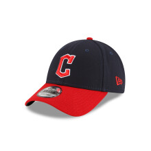Casquette Snapback des Cleveland Guardians, visière incurvée, homme, 9Forty The League, bleu marine et rouge
