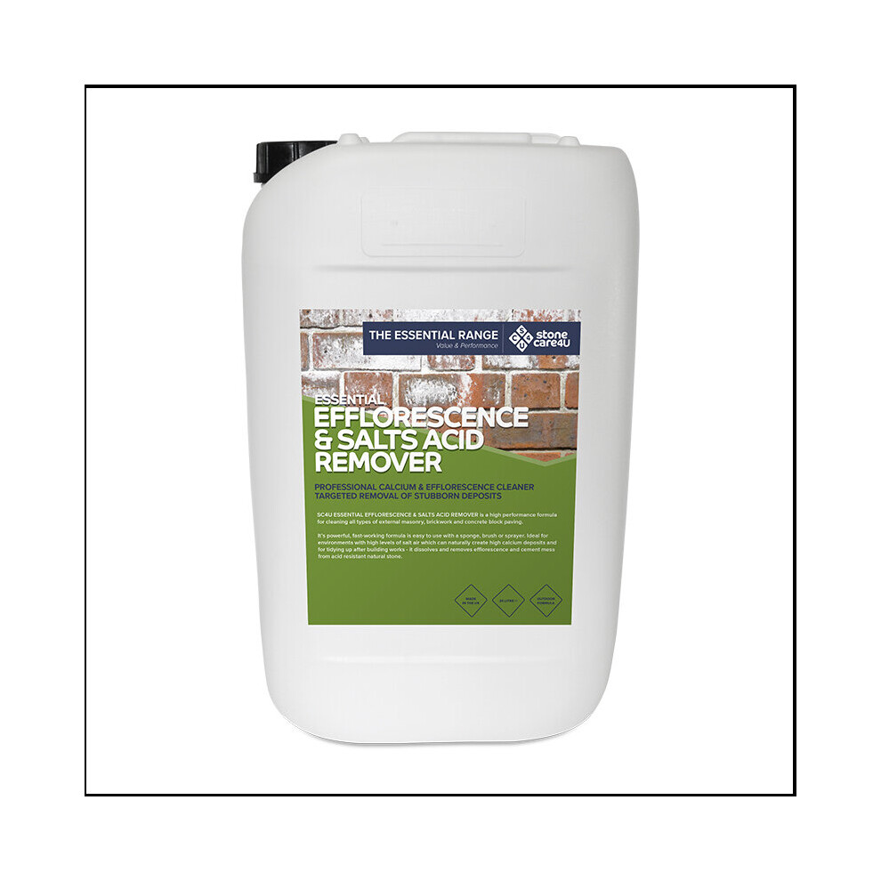 (25 Litres) Efflorescence Brick Wall Salts Remover For Brickwork Masonry & Block Paving