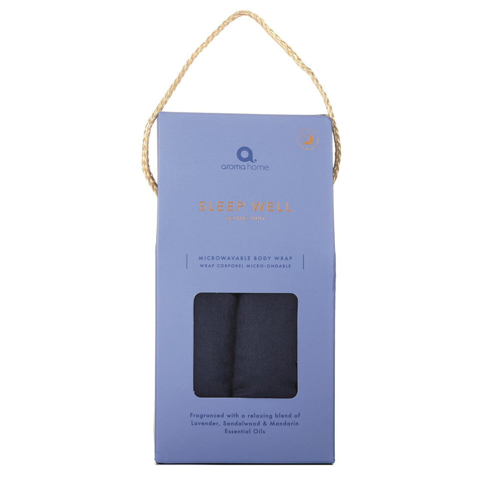 Aroma Home Sleep Well Body Wrap Lavender, Sandalwood And Mandarin Microwavable