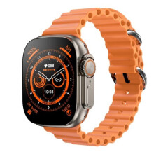 (Orange) Smart Watch 8 Ultra Series8 NFC GPS Wireless Charging Smartwatch Bluetooth Calls Watches
