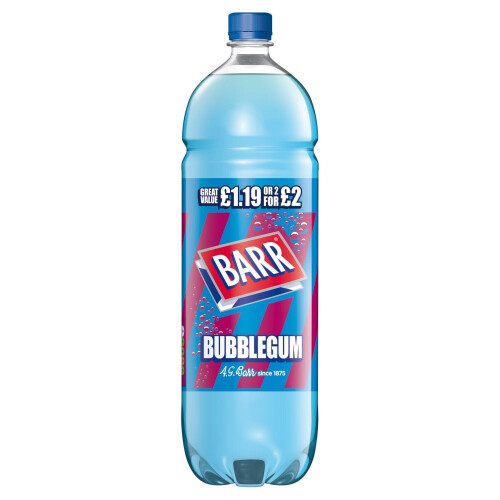 Barr Barr Bubblegum 2L Bottle 2Ltr (Pack of 6) 1