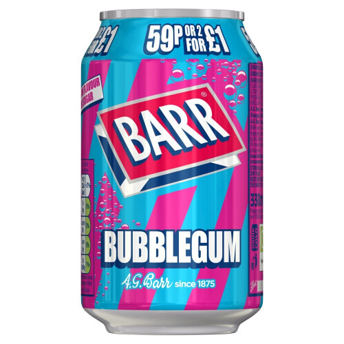 Barr Barr Bubblegum 330ml (Pack of 24) 1
