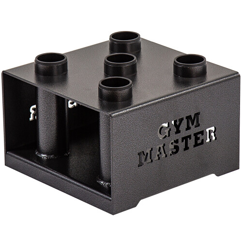 GYM MASTER 5 Bar Olympic Barbell Vertical Floor Stand Storage Rack