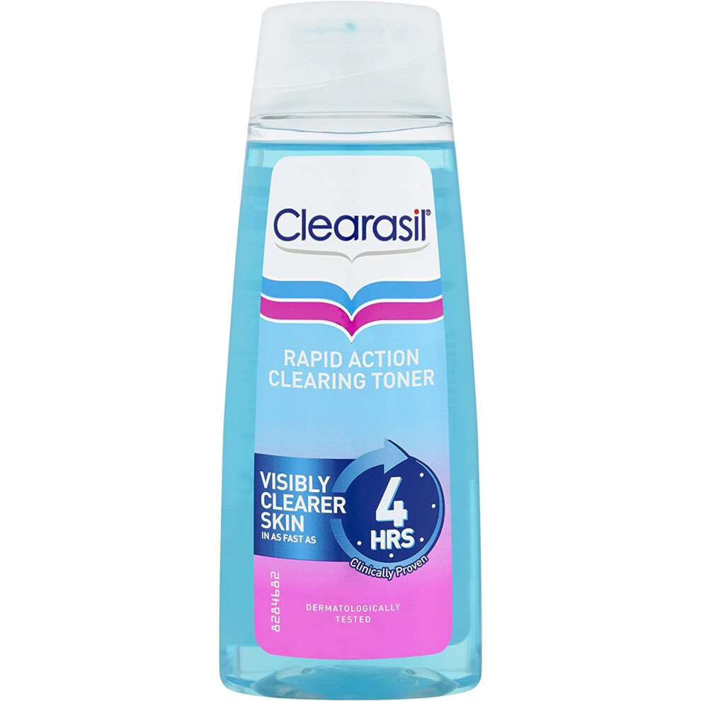 Clearasil Ultra Rapid Action Deep Pore Treatment Toner, Unclog Pores For A Visibly Clearer Skin, Remove Dirt & Spots, 200ml