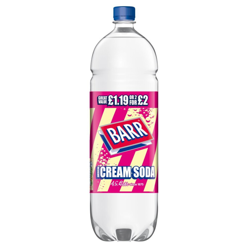 Barr American Cream Soda 2 Litre (Pack Of 6)