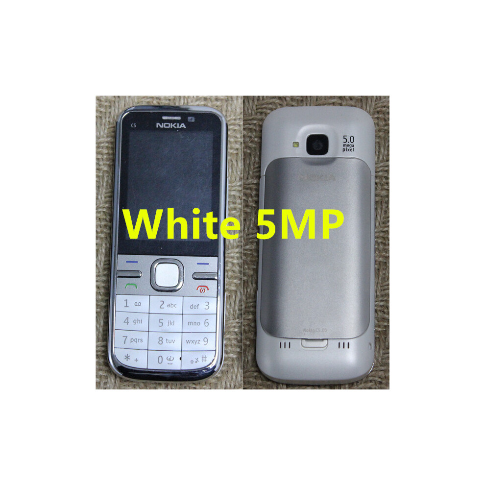 C5 Original Unlocked Nokia C5-00 Cellphone 3.15MP 3G Bluetooth FM Chea