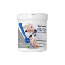 Pet Cleaning Wipes Dental Finger Glove Wipes Teeth Eye Tear Ear Stain Remover Wet Towels Dog Cat Disposable Grooming Clean Tool