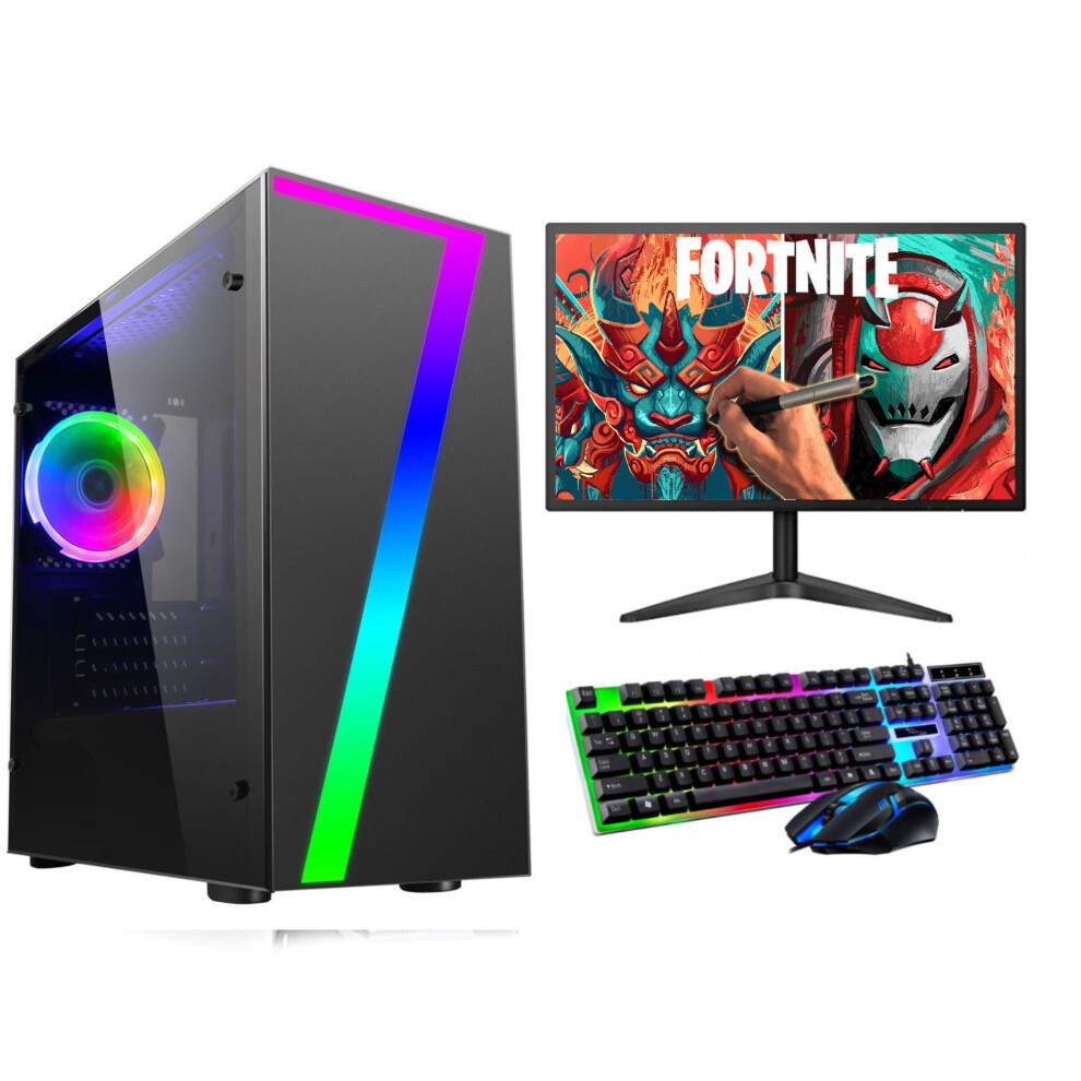 FCS FAST Gaming PC Bundle Intel Core i5 3.10GHz 16GB 1TB 120GB SSD NVIDIA GT730