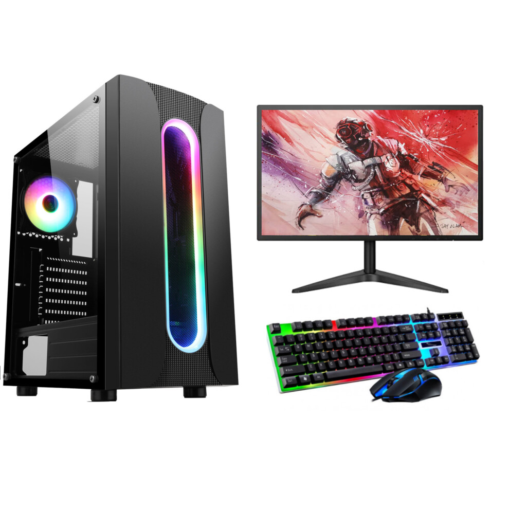 FCS FAST Gaming PC Bundle Intel Core i5 3.10GHz 16GB 1TB 120GB SSD NVIDIA GT730