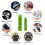 (12pcs AA + 12pcs AAA) 1.2V 3800mAh AA + 3000mAh AAA NI-MH Rechargeable Batteries 2