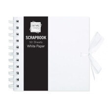Scrapbook 15cm Spiral Bound Memory Photo Album Journal Book Square & Ribbon Tie