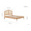 Birlea Rattan Double Bed Frame Birlea Leonie 135cm 4FT6 Oak Bedstead 8