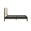 Birlea Rattan Double Bed Frame Birlea Margot 135cm 4FT6 Black Bedstead 10