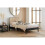Birlea Rattan Double Bed Frame Birlea Margot 135cm 4FT6 Black Bedstead 2