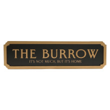 Harry Potter The Burrow Black Glow in the Dark Iconic Street Sign Wall Decor