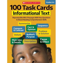 Scholastic 1591707 100 Task Cards Informational Text