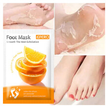 Orange Foot Mask Peeling for Legs Feet Mask Exfoliating Socks Scrub for Pedicure Anti Crack