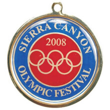 Simba EXPRESS-011 1.5 in. Brass Vibraprint Insert Medal, Gold