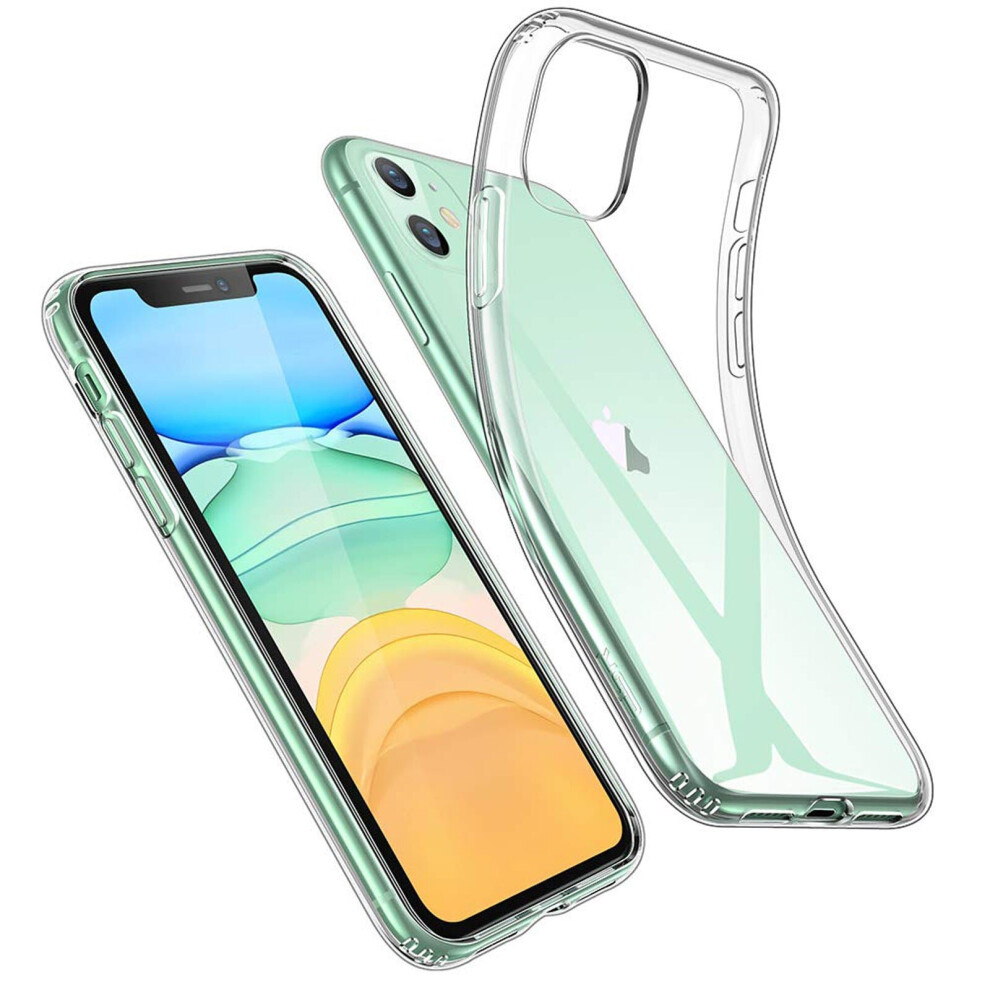 Apple Iphone 11 Pro Max Tpu Slim Transparent Crystal Clear Bumper Cushion Back Case Cover 9360159010635