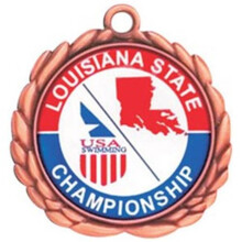 Simba EXPRESS-032 1.5 in. Vibraprint Insert Medal, Gold