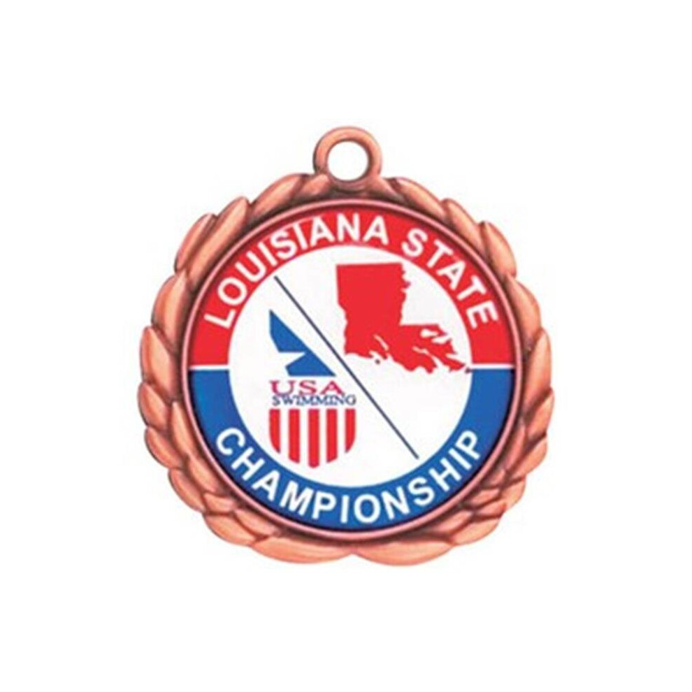 Simba Express-032 1.5 In. Vibraprint Insert Medal, Gold