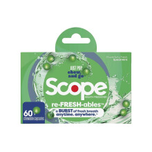 Scope re-FRESH-ables Breath Freshener, Spearmint, 60 Chewable Capsules